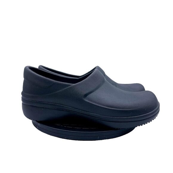 Crocs Shoes Womens 11 Neria Pro II Clogs Black Comfort Closed Toe Rubber - Picture 1 of 9